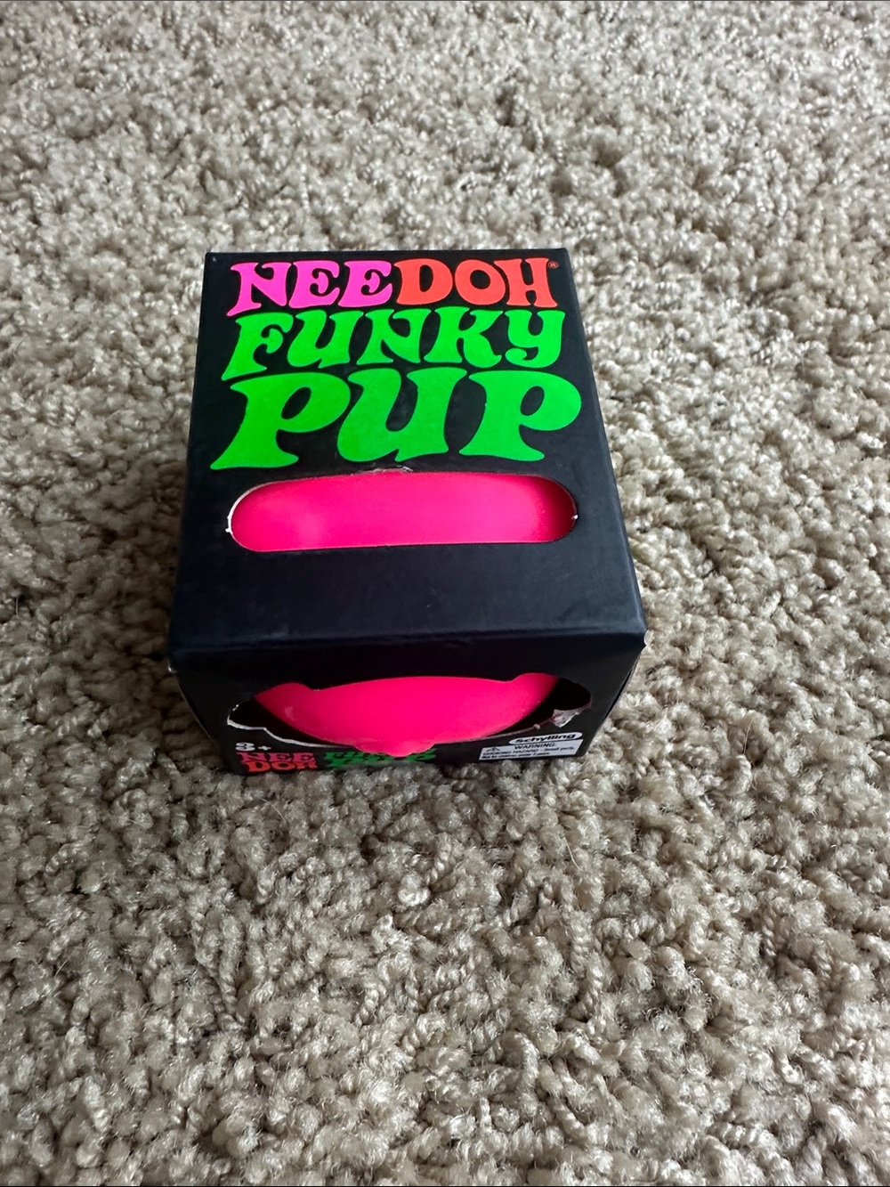 Funky Pup Bright Pink Dog Chew Toy